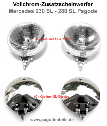 Zusatzscheinwerfer Mercedes Pagode